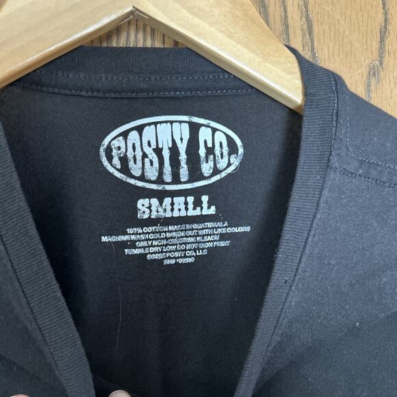 Post Malone Cowboy Tour Tshirt Small Black Distressed Concert Stadium Posty Co - Picture 3 of 6